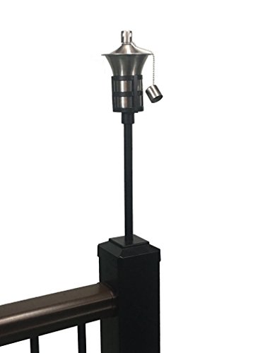 image for Tru-Post Tru-Scapes TP-OL12SS Oil Lamp (Torch) for a Deck Railing or F