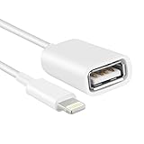 HIOTECH OTG Adapter Cable - Premium Lightning 8 pin to USB Female OTG Adapter Cable for iPad & iPhone (iPhone Must OVER IOS 9.2 System, Not Support iOS 10.3.1)