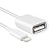 HIOTECH OTG Adapter Cable - Premium Lightning 8 pin to USB Female OTG Adapter Cable for iPad & iPhone (iPhone Must OVER IOS 9.2 System, Not Support iOS 10.3.1)
