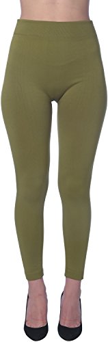 Active Club Women's Fleece Lined Leggings - Seamless High Waisted soft Brushed - Thumbnail 2