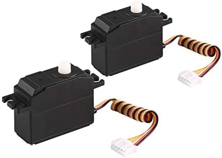 2pcs 25g Plastic Gear Servo 4.8-6V for 1/12 Wltoys 12428 12423 RC Car Truck Model Steering Part Accessories