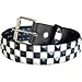 MENS/WOMENS CHECKERBOARD BLACK STUDDED PUNK BELTS 30