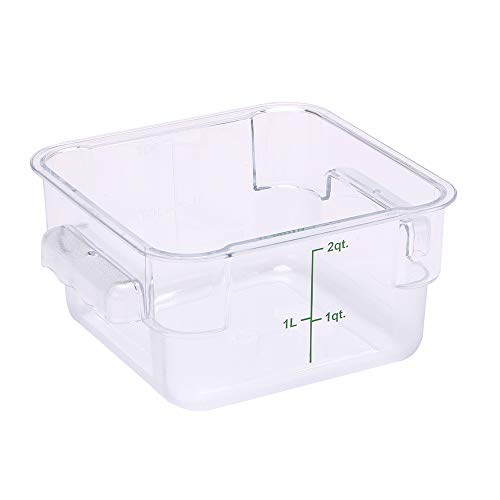 Met Lux 2 Quart Brine Buckets, 10 Square Marinating Containers With