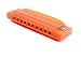 Coobl Kids Clearly Colorful Translucent Harmonica, Assorted Colors(1pcs)