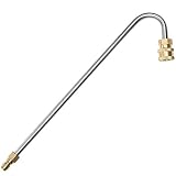 STYDDI Pressure Power Washer Gutter Rod Cleaner Wand Attachment, High Pressure Washer Gutter Rod for Lance/Wand, 4000 PSI, 13 Inch, 1/4 Inch Quick Connect
