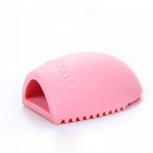 DZT1968 Silicone Gel Makeup Washing Brush Cleaner Egg Scrubber Tool (Pink) - Thumbnail 3