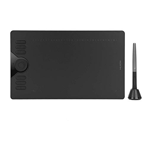 HUION HS610 10x6,25 Zoll Grafiktablett, mit 8192 Stiftdruck und Neigungsfunktion, 28 Expressschlüssel und 1 Finger -Touch -Ring, Ideal Zeichentablett