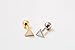 16g Body jewelry cartilage ear studs cute cool earring tragus helix barbell for women teens girls men Pyramid Triangle Tragus Earring,helix Earring,11P-00091 (Gold)