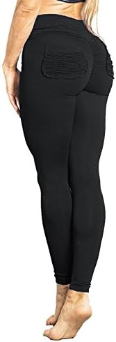 Women Scrunch Butt Yoga Pants Leggings High Waist Waistband Workout Sport Fitness Gym Tights Push Up