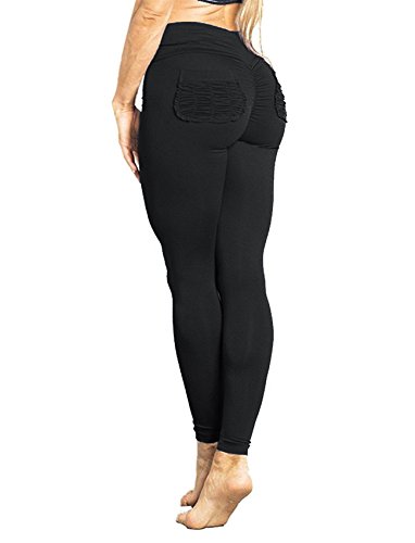Women Scrunch Butt Yoga Pants Leggings High Waist Waistband Workout Sport Fitness Gym Tights Push Up