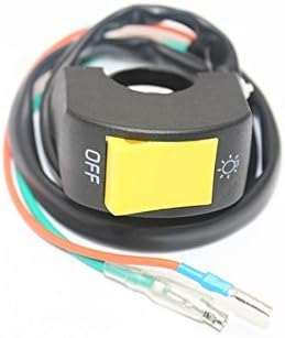 Salesland Motorcycle ATV Bike 7/8 Handlebar Headlight LED Spotlight Lamp Kill Switch