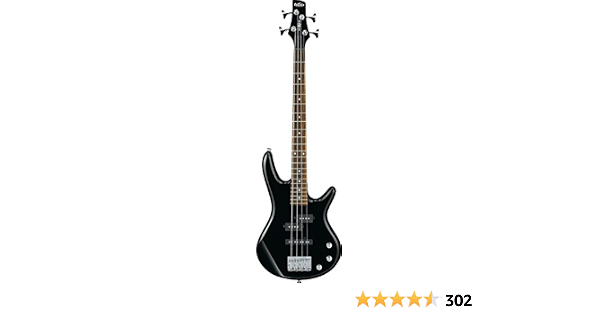 Bajo eléctrico de 4 cuerdas Ibanez GSRM20B, Negro, negro : Instrumentos  Musicales - Amazon.com