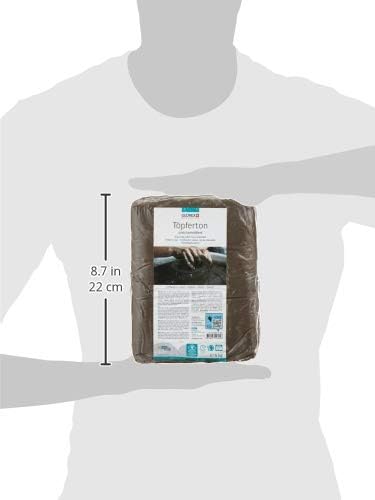 Glorex 6 8073 705, Pottery Clay, Unfired, 5 kg, Black, Suitable for Potter's Wheel - Image 4