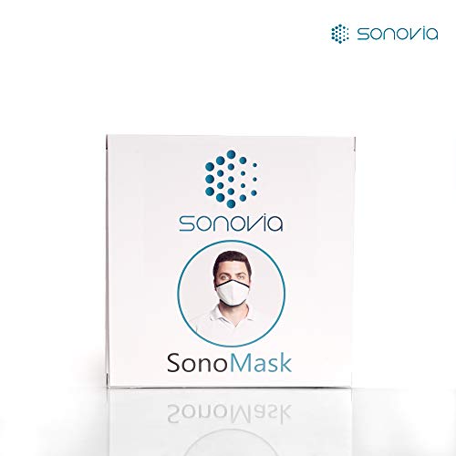 Sonovia Reusable Face Mask with Patented Breathable Fabric, Unisex