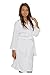 Kids Terry Cloth Robe 100% Cotton Kid's Hooded Bathrobe for Girl and Boy White large