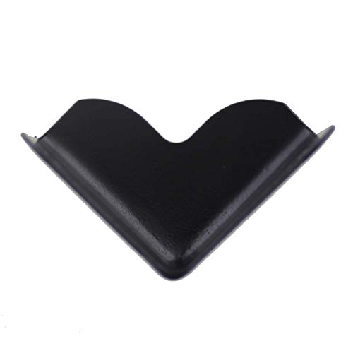 MIYAKO USA 8 Pack - 1.5" Cabinets Speaker Corners Protector Black Squared Metal for Front of PA/DJ (21-812)