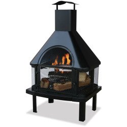 WAF1013C - BLUE RHINO WAF1013C UF 45inHgh Otdr Firehouse Blk Details about NEW Blue Rhino WAF1013C Outdoor Wood Burning Fireplaces