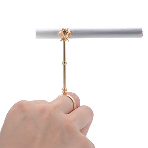cigarette ring holder amazon Swanson Gold or silver color) Brass Bee Cigarette Holder Ring,
