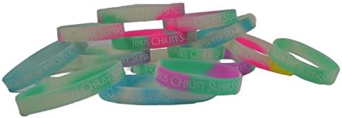 Lot of 16 Jesus Christ Superstar Rainbow Wristbands (2packs) 65020