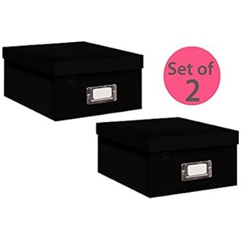Amazon.com : Lineco 11x17 Black Clamshell Archival Folio Storage Box, 1 ...