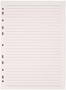 Jia Hu 1Pc Refill Paper A4 Standard Reinforced Loose Leaf Paper for Binder Notebook Planner 40 Sheets Ruled Paper