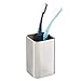 InterDesign Gia Tumbler Cup for Bathroom Vanity Countertops - Brushed Stainless Steel