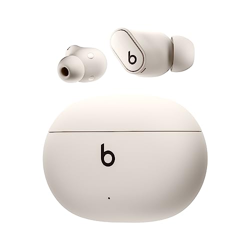 Beats Studio Buds +| Komplett kabellose Noise Cancelling In-Ear Kopfhörer, verbesserte Apple & Android Kompatibilität, eingebautes Mikrofon, Schweiß-beständige Bluetooth Kopfhörer - Cremeweiß