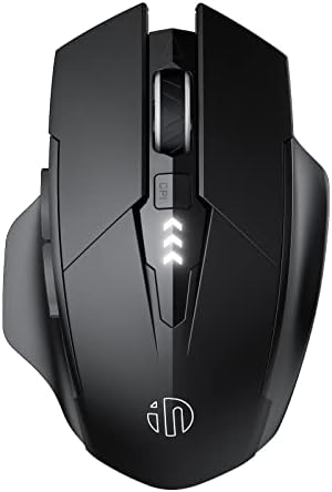 INPHIC Bluetooth Mouse [Upgraded: Battery Level Visible], Rechargeable ...