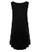 AMORE ALLFY Women's Sleeveless Sexy Cross Neck Tunic Top
