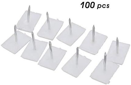 New Rectangle Plastic Furniture Glides Table Chair Leg Nail Floor