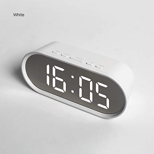 mooas Pop Mirror LED Alarm Desk Clock, Alarm/Snooze, Temperature Clock
