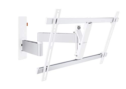 Vogel'S Wall 3345 Blanc, Support Mural Pour TV 40 - 65 Pouces, Inclinable Et Orientable 180º, Max 30 Kg Et Jusqu' À Vesa 600X400