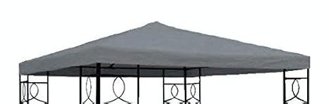 Spetebo Pavillon Ersatzdach 3x3 Meter - anthrazit - wasserabweisend - Pavillondach Sonnenschutz Pavillon Dach