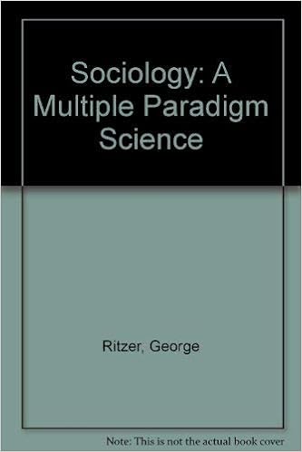 Sociology A Multiple Paradigm Science Ritzer George 9780205044283 Amazon Com Books Sociology A Multiple Paradigm Science Ritzer George 9780205044283 Amazon Com Books