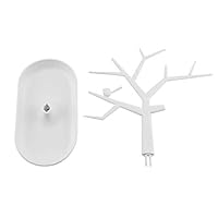 Fashionlook Multifunctional Tree Branch Shaped Jewelry Display Earring Bracelet Necklace Ring Display Stand Organizer Holder for Earrings