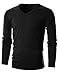 GIVON Mens Slim Fit Soft Cotton Long Sleeve Lightweight Thermal V-Neck T-Shirtthumb 2