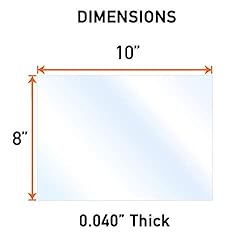 CALPALMY 5 Pack of 8x10” PET Sheet/Plexiglass