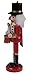 Clever Creations Red Drummer 10 Inch Traditional Wooden Nutcracker, Festive Christmas Décor for Shelves and Tables
