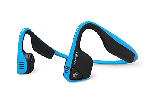 AfterShokz Trekz Titanium Open Ear Wireless Bone Conduction Headphones, Ocean Blue, (AS600OB) (Certified Refurbished)