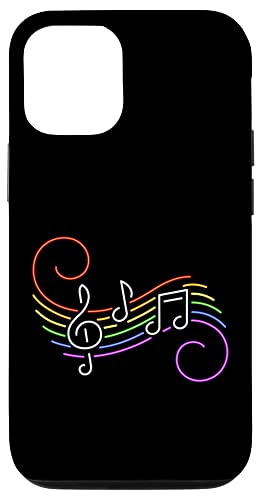 iPhone 12/12 Pro LGBTQ Pride Rainbow Music Gift | Gay Lesbian Trans Case