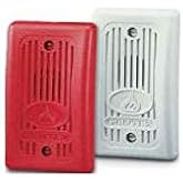 Gentex GX93-R, 12/24VDC Mini-Horn, Continuous or Temporal 3 Sounder, Red