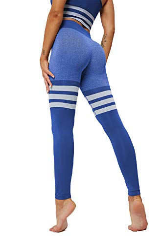 Pau1Hami1ton Vrouwen Yoga Broek Streep Naadloze Leggings Fitness Workout Running Panty GP-27 - Image 3