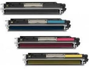 New CE310A CE311A CE312A CE313A Compatible Toner Cartridges for HP Color LaserJet Pro: 100 MFP M175nw, CP1025nw, M275 - 4 Pack - 1 Black + 1 Each Color by Office Station