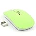 SROCKER T3 Ultra-thin 2.4GHz Wireless Silent Click Optical Mouse/Mice 3 Adjustable DPI Levels with 4 Buttons and Nano USB Receiver for Laptop/PC/Mac(Green)