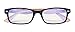 Anti Blue Light Computer Reading Glasses Reduce Eyestrain Eyeglasses Men Women(Black-Brown) without Strength