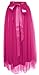 Dancina Women's Ankle Length Tutu Maxi A-line Long Tulle Skirt 12-22 Plus Hotpink