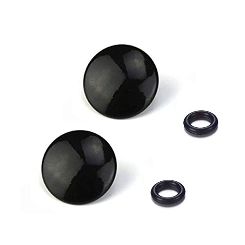 LXH 2 Pack Black Convex Metal Soft Release Button Finger Touch Fits Any Standard Threaed Release for Fujifilm X-PRO2, XPRO-1,X100F, X100T, X100, X100S, X10, X20, X30, X-E1, X-E2,X-E2S, STX-2, X-T10