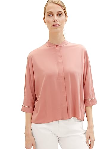 TOM TAILOR Blusa básica de Corte Holgado, 32224-rosa Fading, 44 para Mujer