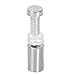 Stainless Steel Wall Mount Glass Standoff Holder Screw Nails Advertising Nails, Brushed Finish (12mmx25mm) 20 Pcs