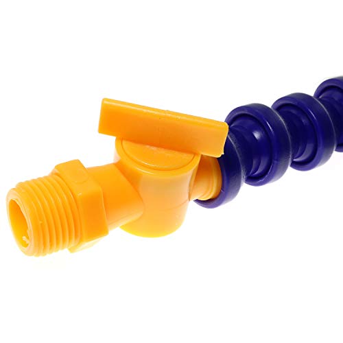 Magic&shell Coolant Pipe 2PCS G1/2 Thread Round Nozzle Flexible Water Oil Coolant Plastic Pipe Hose 11.81 Inch - Thumbnail 3